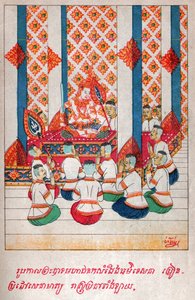 Mahajanaka Jataka (illustration) by School Laotian