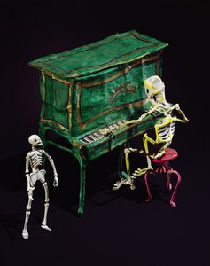 Day of the Dead figures as musicians
