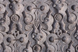 Detail of a wall, built by the Saadians in 1565 by School Moroccan