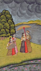 Malari Ragini, from a Ragamala series, Murshidabad