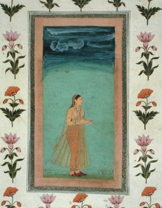 Lady holding a flower, from the Small Clive Album