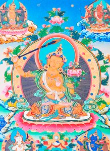 Image Depicting Manjushree, the Legendary Creator of the Kathmandu Valley