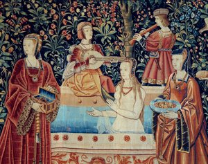 Curtain of the Lordship Life: the Bath (detail)