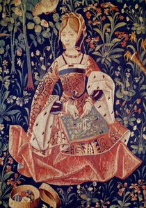 Hanging of seigneurial life: Embroidery (detail)