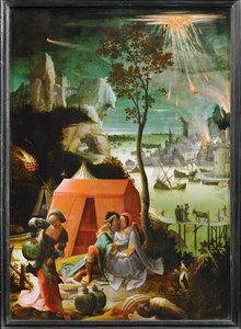 Lot and His Daughters by School Netherlandish