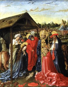 The Nativity with SS. Sixtus and Jerome and a Cardinal