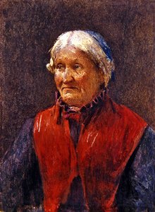An Elderly Woman by School Newlyn