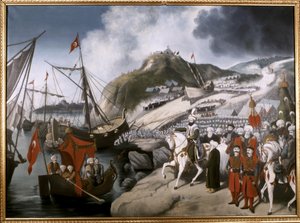 Ottoman Empire: Launching of Sultan Mehmet the Conqueror’s ships to Golden Horn