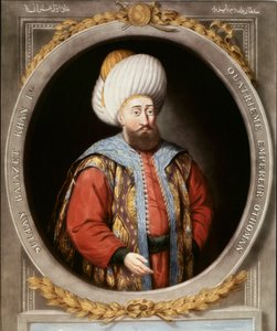Portrait of the fourth Ottoman Sultan Bayazid I known as Yildirim