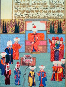 Sultan Orhan I has his Court