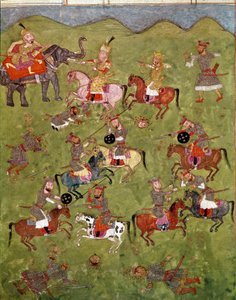 Battle Scene from the Shahnameh by School Persian
