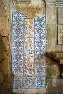 Panel depicting hunting scenes, Tarouca, Portugal by School Portuguese