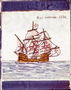 Representation of a Carrack of the Portuguese Fleet