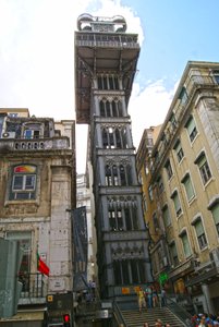 Santa Justa Lift, Lisbon, Portugal
