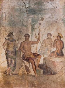 Meleager and Atalanta, Pompeii by School Roman