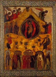 The Assembly of the Virgin by School Russian