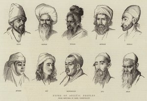 Types of Asiatic Peoples by School Russian