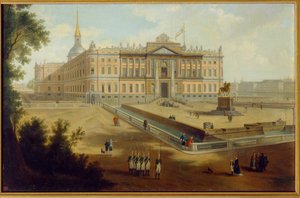 View of the Michael Palace in St Petersburg by School Russian