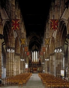 Gothic Art: Interior of Glasgow Cathedral by Scottish School