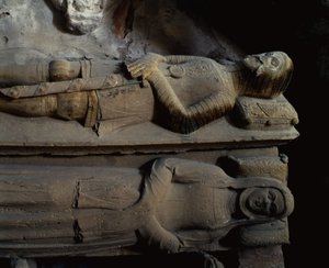 Detail of a Sarcophagus by School Spanish