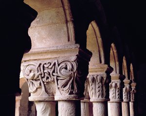 Detail of the Capitals in the Cloisters