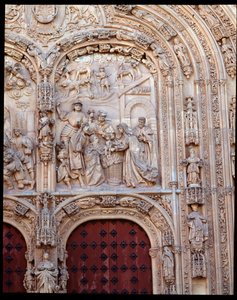 Nativity (detail) of Gothic Plateresque Facade