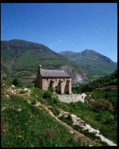 View of chapel of St. Pelegrin, Arties