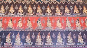 Mural Paintings in the Buddhaisawan Chapel, Palace of Wang Na by School Thai