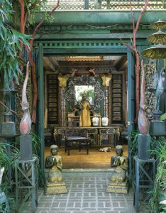 Pair of Thai roof ornaments