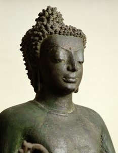 Standing Buddha, from Buriram (detail)