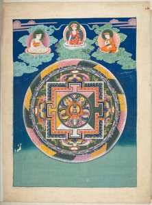 One of 12 drawings depicting Tibetan deities by a Tibetan artist, probably at Lhasa, c.1800
