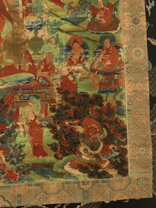 Detail of Third Panchen Lama Losan Penden Yeshe (detail) by School Tibetan