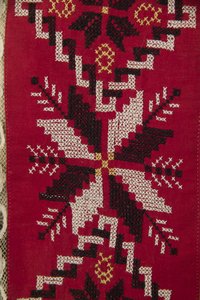Detail of apron from Ukrainian wedding ensemble