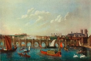 The Royal Barge on the River Thames, London