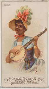 Banjo, from the Musical Instruments series N82 for Duke brand cigarettes by Schumacher and Ettlinger