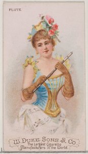Flute, from the Musical Instruments series N82 for Duke brand cigarettes by Schumacher and Ettlinger