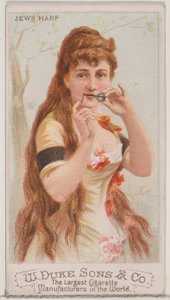 Jews Harp, from the Musical Instruments series N82 for Duke brand cigarettes, 1888 by Schumacher and Ettlinger