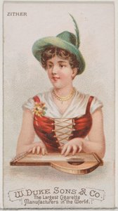 Zither, from the Musical Instruments series N82 for Duke brand cigarettes by Schumacher and Ettlinger