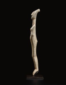 Cycladic reclining female figure, name-piece of the Schuster Master, Early Cycladic II by Schuster Master