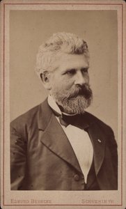 Portrait of the Cellist and Composer Georg Goltermann 1824-1898, c. 1880 by Schwerin . Photo studio Edmund Behncke