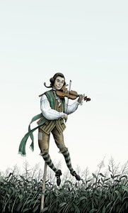 Baroque Violin Scarecrow