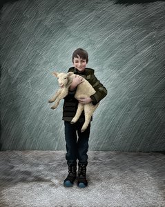 Shepherd Boy With a Lamb