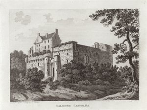 Dalhousie Castle by Scottish School
