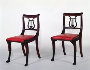 Side chairs from the Duncan Phyfe Workshop by Scottish School