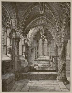 South-east corner of Lady Chapel, Rosslyn by Scottish School