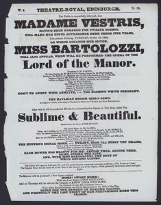 Theatre Programme for the Theatre Royal, Edinburgh by Scottish School