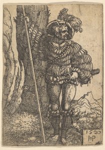 A Lansquenet, 1520 by Sebald Beham