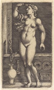 Cleopatra Standing by Sebald Beham