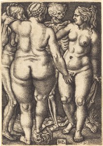 Death and Three Nude Women