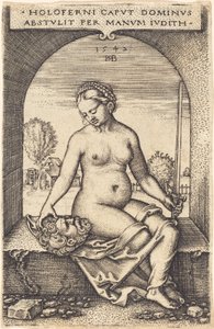 Judith Sitting in a Window by Sebald Beham